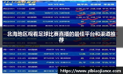 北海地区观看足球比赛直播的最佳平台和渠道推荐